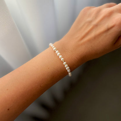 צמיד פנינים טבעיות קימברלי