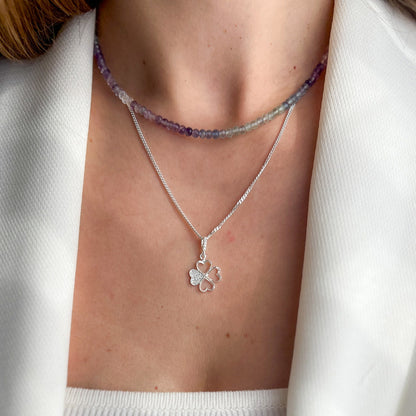 שרשרת אבני פלואוריט