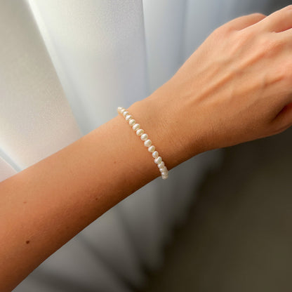 צמיד פנינים טבעיות קימברלי