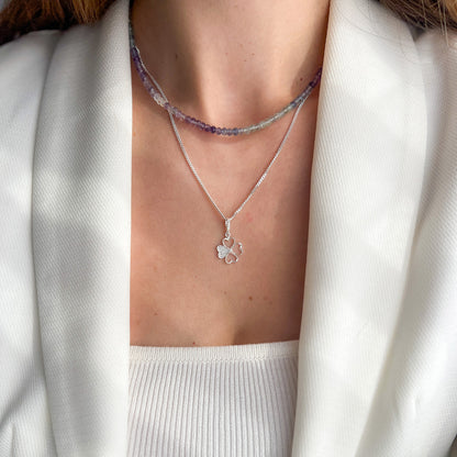 שרשרת אבני פלואוריט