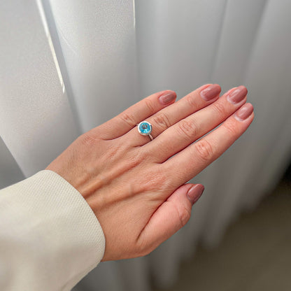 טבעת "ליטל" עם בלו טופז