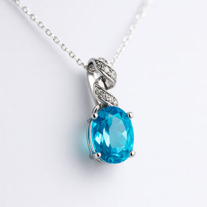 תליון כסף "אניה" עם אבן טופז