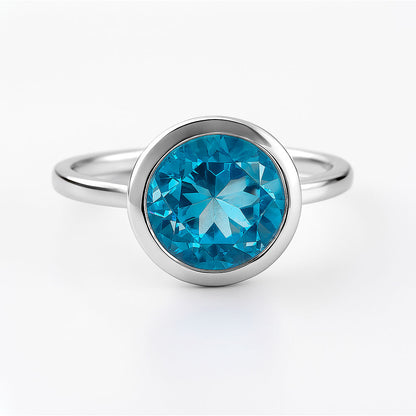 טבעת "ליטל" עם בלו טופז