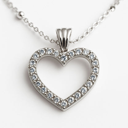 HEART שרשרת כסף עדינה