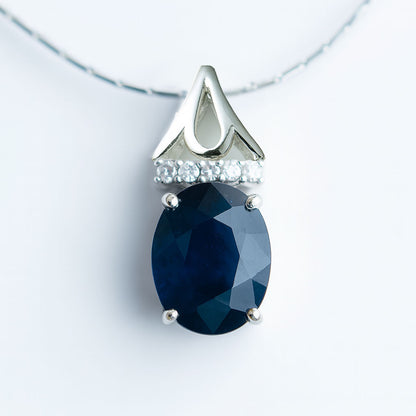 תליון כסף "ארבל" עם אבן ספיר