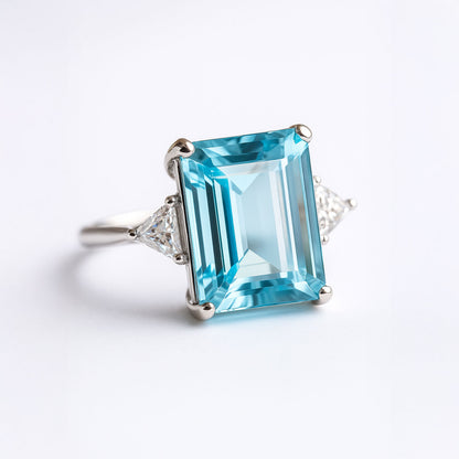 טבעת "ריין" עם בלו טופז