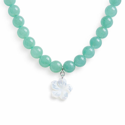 שרשרת מיני ליה מאבני אוונטורין עם תליון צדף