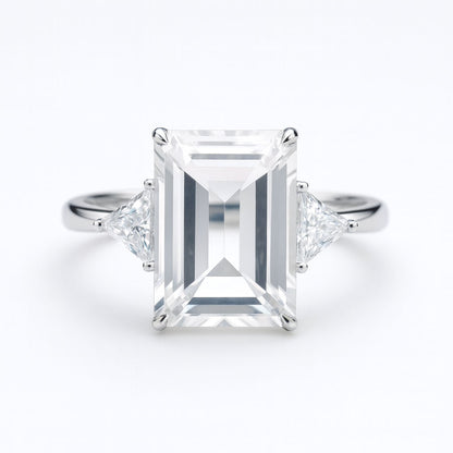 טבעת כסף "ריין" עם טופז לבן