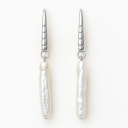 COCO עגילי פנינה ארוכה