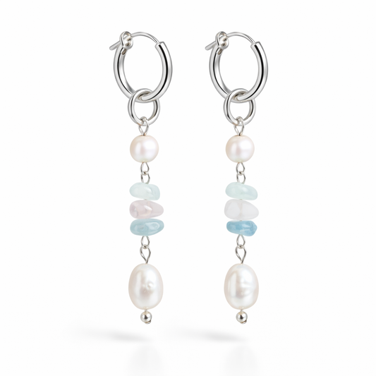 עגילי כסף חישוק מונטנגרו