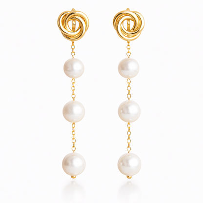 G RIHANNA עגילי פנינה