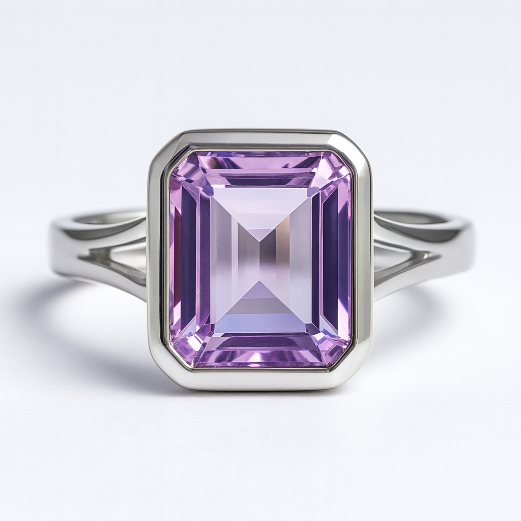 MADY טבעת כסף עם אמטיסט