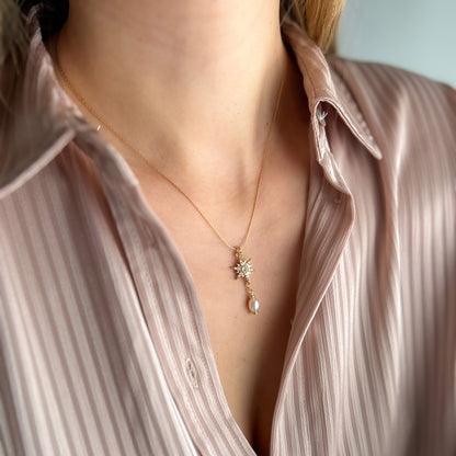 G DAISY שרשרת פנינה