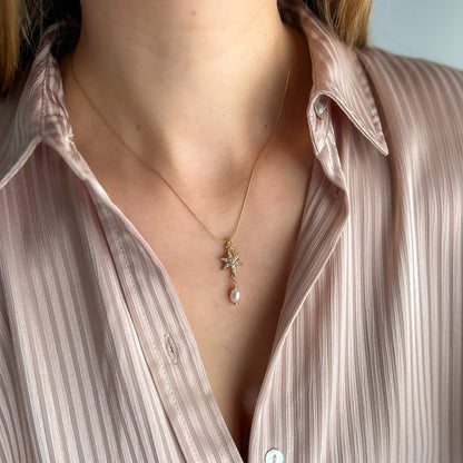 G DAISY שרשרת פנינה