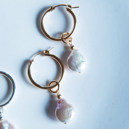 G MAOR עגילי פנינה