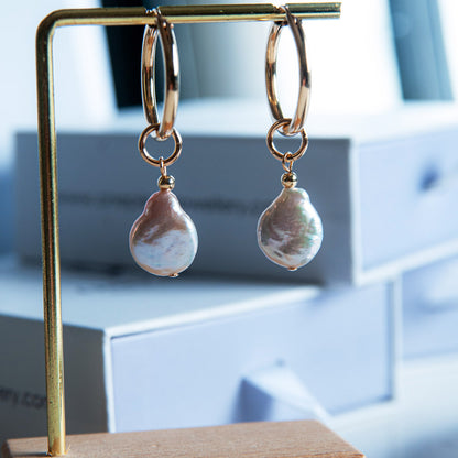 G MAOR עגילי פנינה