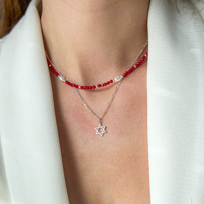 שרשרת כסף מגן דוד