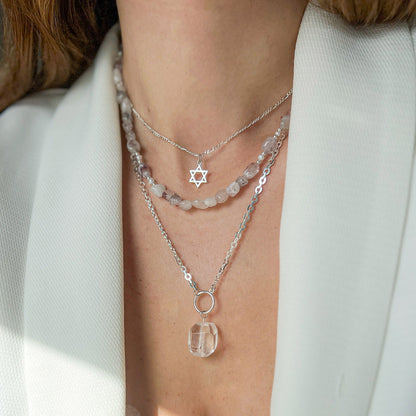 שרשרת כסף מגן דוד