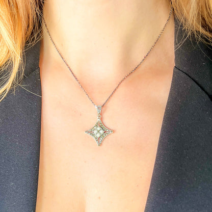 EDWINA שרשרת כסף עם פנינה