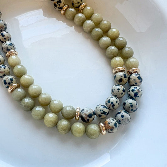 שרשרת ליה מאבני ג'ספר דלמטית