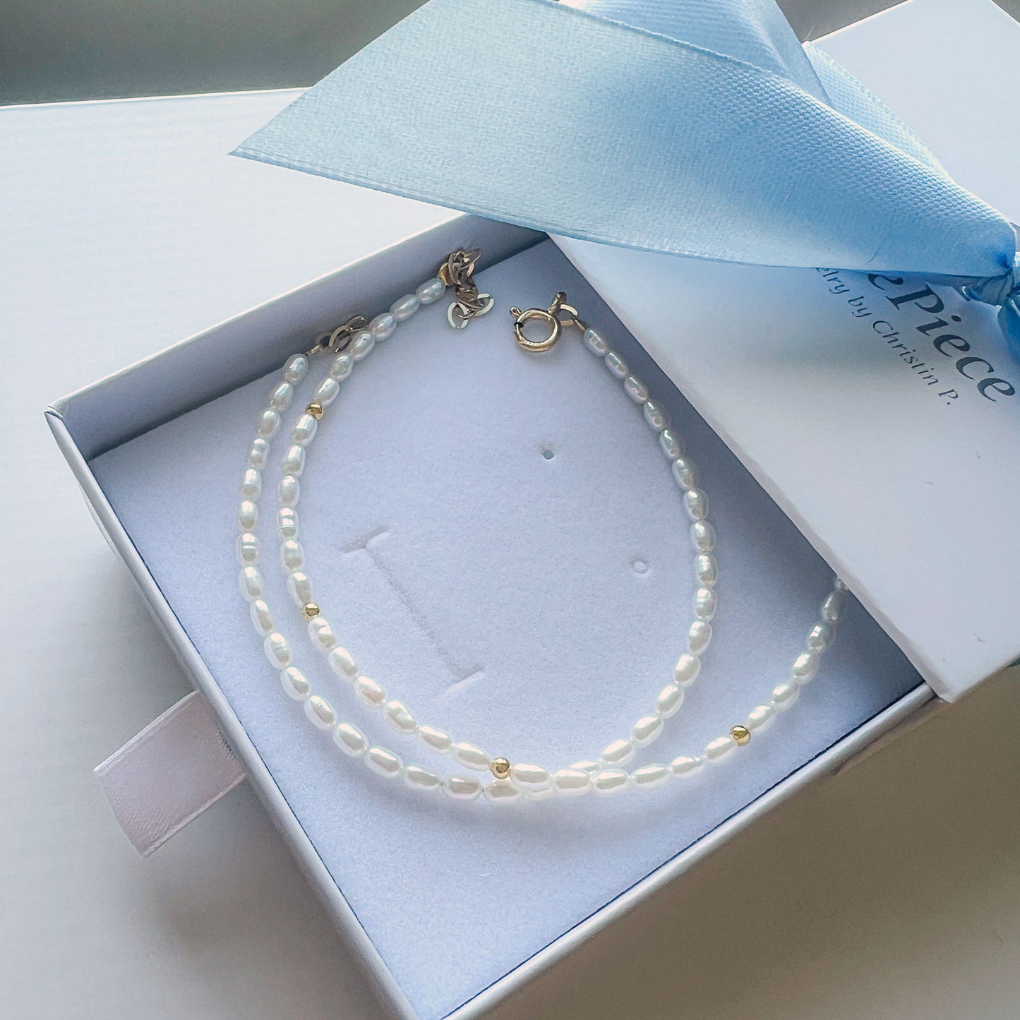 צמיד פנינים מיני ביאטריס