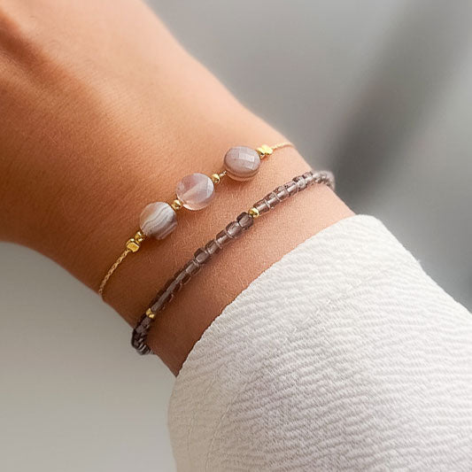 צמיד גולדפילד עם אבני אגת