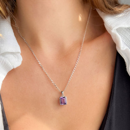 MADY תליון כסף עם אבן אמטיסט