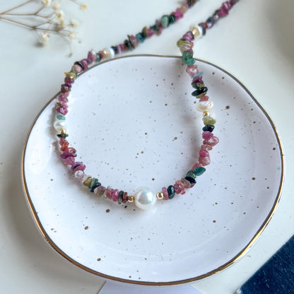 שרשרת מונטנגרו מאבני טורמלין