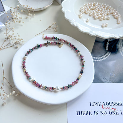 שרשרת מונטנגרו מאבני טורמלין