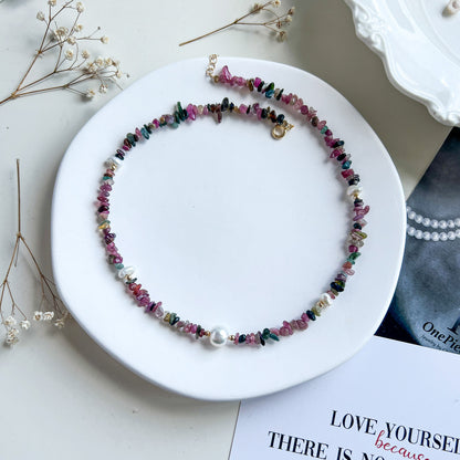 שרשרת מונטנגרו מאבני טורמלין