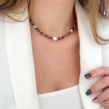 שרשרת מונטנגרו מאבני טורמלין