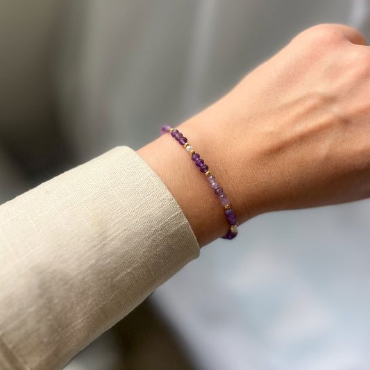 ALICIA צמיד אבני אמטיסט