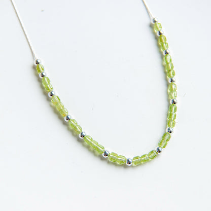 שרשרת קובה עם אבני פרידוט