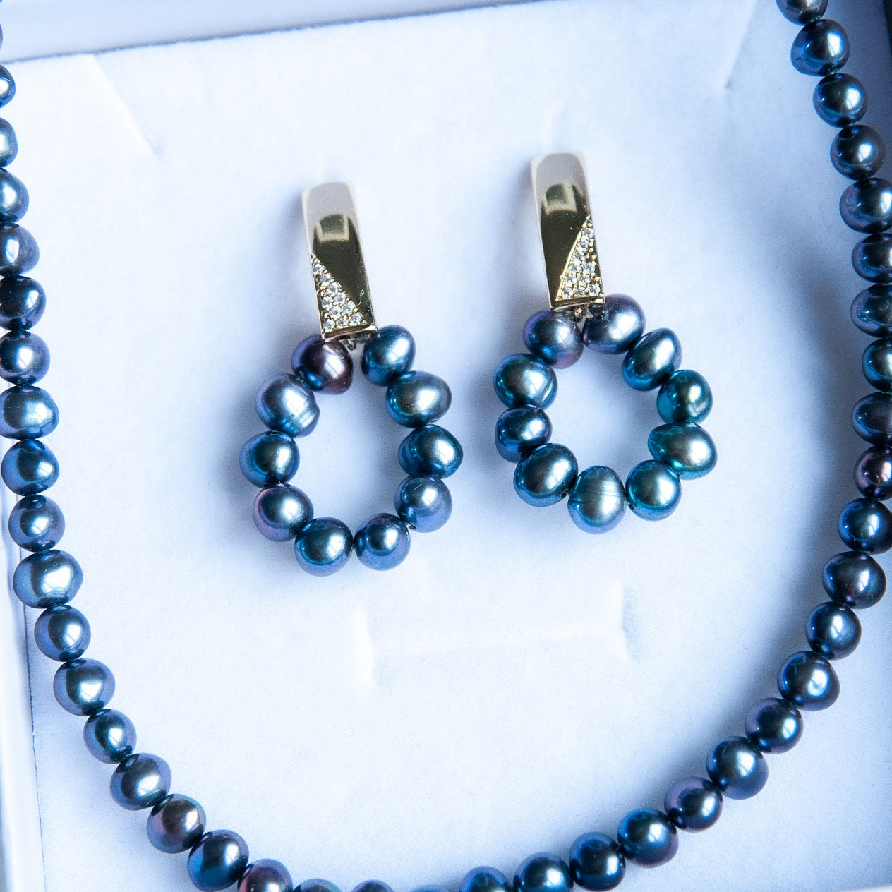 BLACK MARY עגילי פנינה