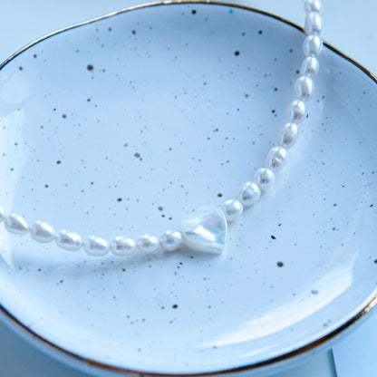 L שרשרת פנינים לבנות