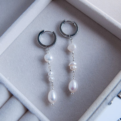 S MORAN עגילי פנינה