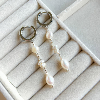 S MORAN עגילי פנינה