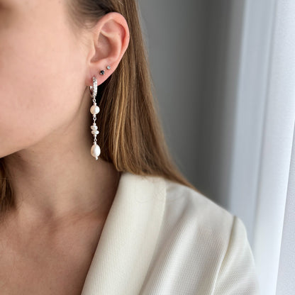 S MORAN עגילי פנינה