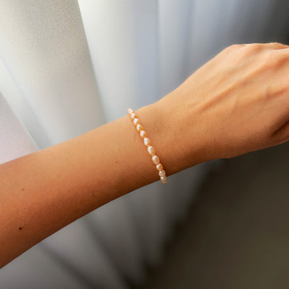 PEACH צמיד פנינים