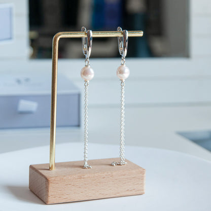 S LORA עגילי פנינה