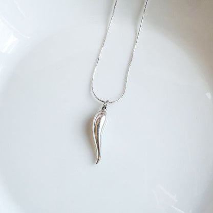 SLEEK SHINE שרשרת נחש כסף עדינה