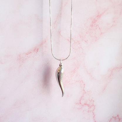 SLEEK SHINE שרשרת נחש כסף עדינה