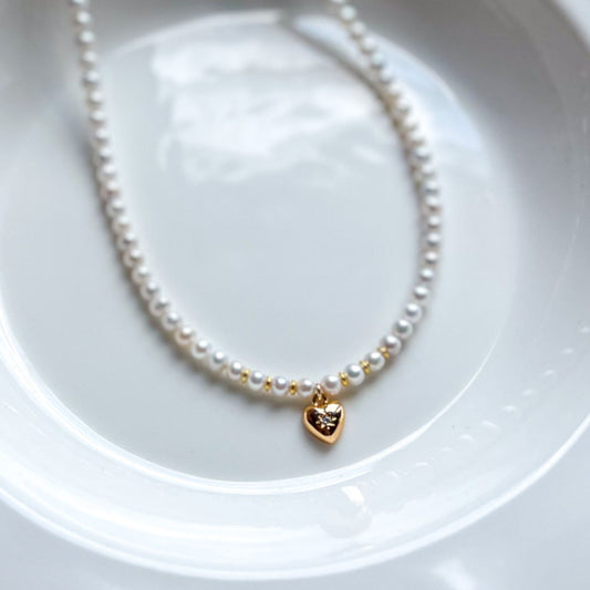 HEART שרשרת פנינים