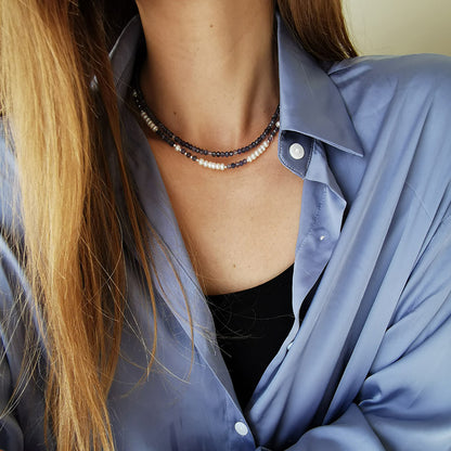 שרשרת אבני איולייט בהירה