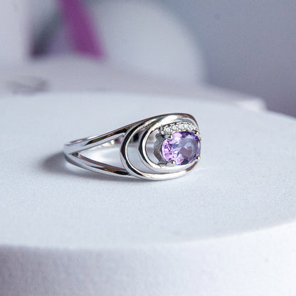 טבעת "גרייס" עם אמטיסט