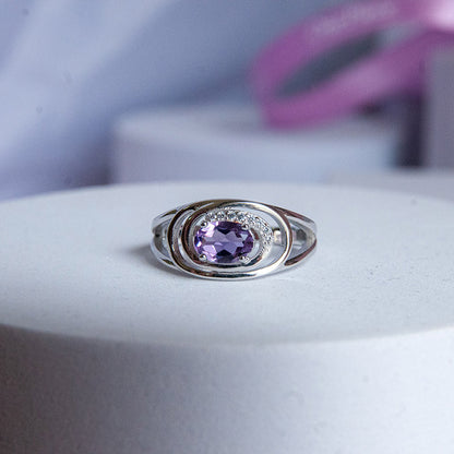 טבעת "גרייס" עם אמטיסט