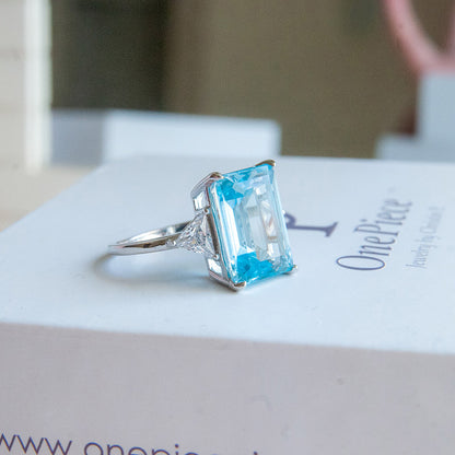 טבעת "ריין" עם בלו טופז