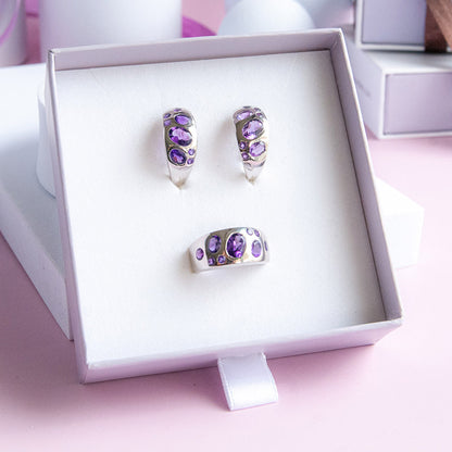 טבעת "שרלוט" עם אמטיסט