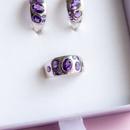 טבעת "שרלוט" עם אמטיסט