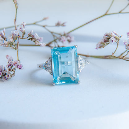 טבעת "ריין" עם בלו טופז